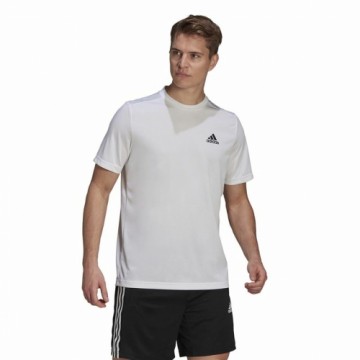 t-krekls AEROREADY Adidas Designed To Move  Balts