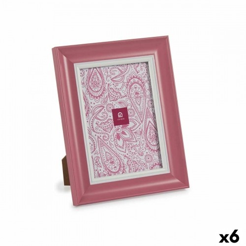 Gift Decor Фото рамка Стеклянный Розовый Пластик (6 штук) (2 x 24 x 19 cm) image 1