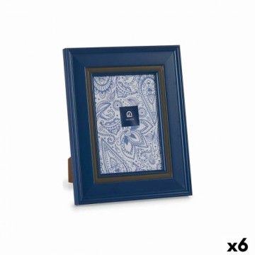 Gift Decor Фото рамка Стеклянный Синий Пластик (6 штук) (2 x 26 x 21 cm)