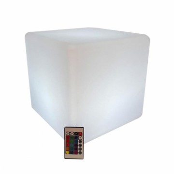 Solārā lampa DKD Home Decor Kvadrāta Balts (30 x 30 x 30 cm)
