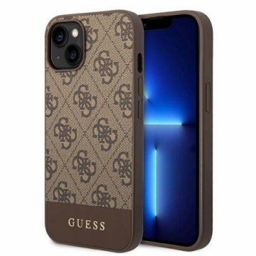 Guess  
         
       Hardcase 4G Stripe Collection GUHCP14MG4GLBR Back Cover, Apple, iPhone 14 Plus, Brown, 6.7 "
