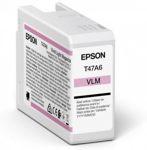 EPSON  
         
       UltraChrome Pro 10 ink T47A6 Ink cartrige, Vivid Light Magenta image 1