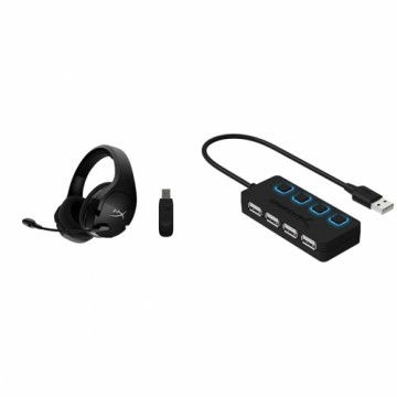Austiņas ar Mikrofonu Hyperx Cloud Stimger Core Melns