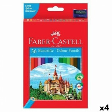 Krāsainie zīmuļi Faber-Castell Daudzkrāsains (4 gb.)