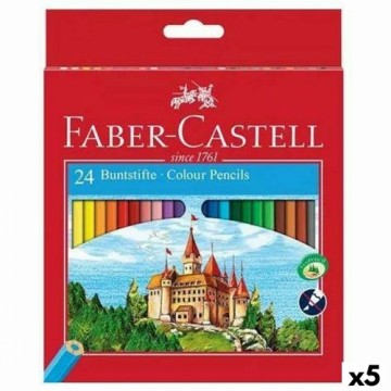 Krāsainie zīmuļi Faber-Castell Daudzkrāsains (5 gb.)