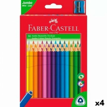 Krāsainie zīmuļi Faber-Castell Daudzkrāsains (4 gb.)