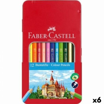 Krāsainie zīmuļi Faber-Castell Daudzkrāsains (6 gb.)