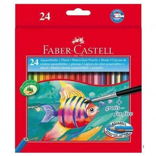 Akvareļu krāsainie zīmuļi Faber-Castell Daudzkrāsains (3 gb.) image 2