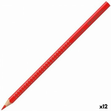 Акварельные цветные карандаши Faber-Castell Насыщенный ало-красный (12 штук)