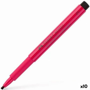 Marķieris Faber-Castell Pitt Artist Kaligrāfija Karsti Rozā 10 gb.