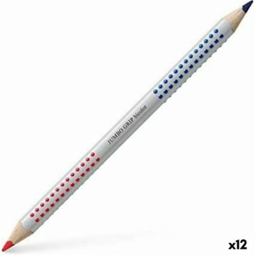 Krāsainie zīmuļi Faber-Castell Jumbo Sarkans Zils (12 gb.)