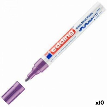 Постоянный маркер Edding 750 Фиолетовый 10 штук