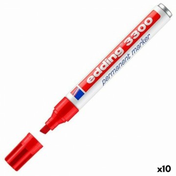 Постоянный маркер Edding 3300 Красный 10 штук