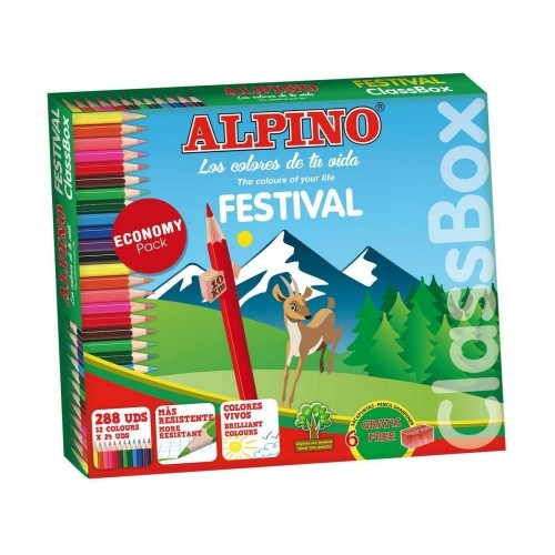 Krāsainie zīmuļi Alpino Festival 288 gb. image 1