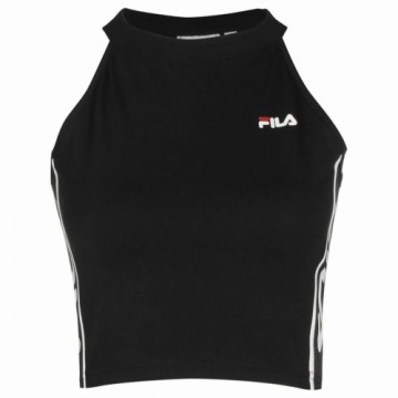Sieviešu Sporta Tops Fila  Cropped Melns