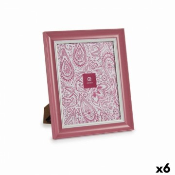 Gift Decor Фото рамка Стеклянный Розовый Пластик (6 штук) (2 x 31 x 26 cm)