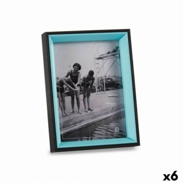 Gift Decor Фото рамка Стеклянный Чёрный Синий Деревянный MDF (6 штук) (3 x 20 x 15 cm)