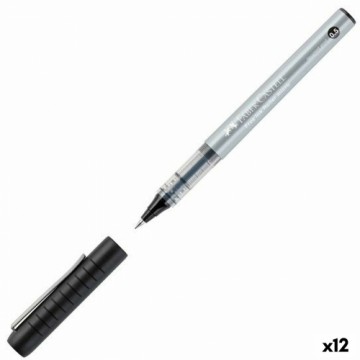 Šķidrās tintes pildspalva Faber-Castell Roller Free Ink Melns (12 gb.)