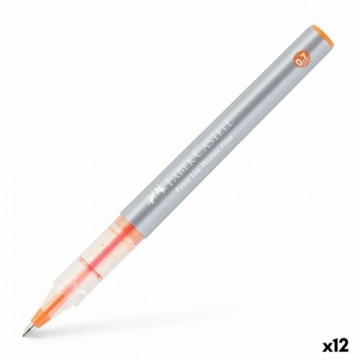 Šķidrās tintes pildspalva Faber-Castell Roller Free Ink Oranžs (12 gb.)