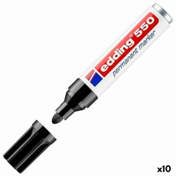 Постоянный маркер Edding 550 Чёрный 10 штук
