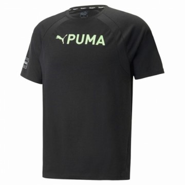 Vīriešu Krekls ar Īsām Piedurknēm Puma Ultrabreathe Triblend Melns