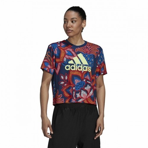 Sieviešu Krekls ar Īsām Piedurknēm Adidas  FARM Rio Graphic image 1