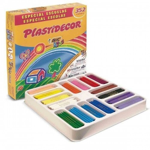 Krāsainie krītiņi Plastidecor Kids Bloks 352 Vienības image 1