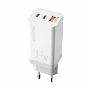 GaN 65W charger Dudao A7xsEU 2x USB-C + USB (white)