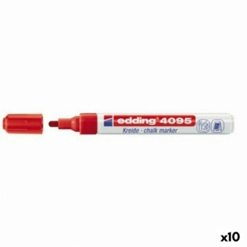 Жидкие маркеры Edding 4095 Красный 10 штук