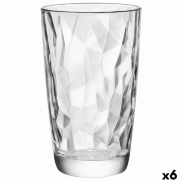 Stikls Bormioli Rocco Diamond Caurspīdīgs Stikls (470 ml) (Pack 6x)