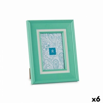 Gift Decor Фото рамка Стеклянный Зеленый Пластик (6 штук) (2 x 23 x 18 cm)