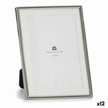 Gift Decor Фото рамка Стеклянный Серебристый Сталь (12 x 19,5 x 15,5 cm) (12 штук)