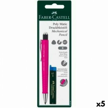 Механический карандаш Faber-Castell Grip  Matic Розовый 0,7 mm (5 штук)