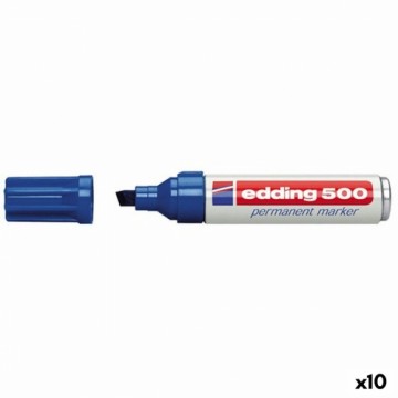 Постоянный маркер Edding 500 Синий 10 штук