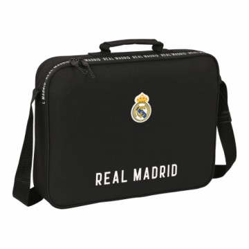 Школьный портфель Real Madrid C.F. Corporativa Чёрный (38 x 28 x 6 cm)
