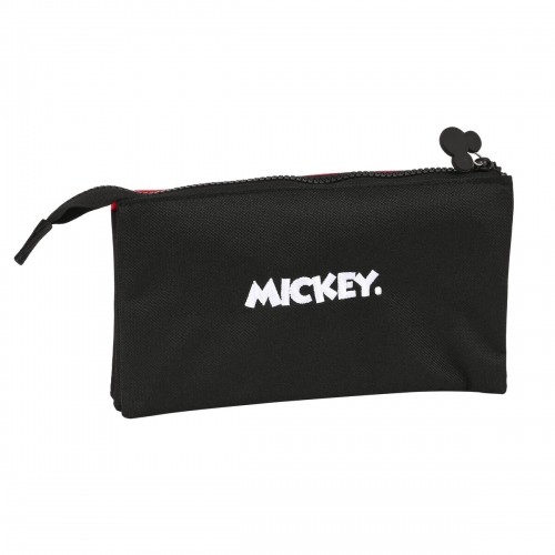 Trīsvietīgs futrālis Mickey Mouse Clubhouse Mickey mood Sarkans Melns (22 x 12 x 3 cm) image 3