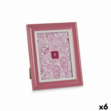 Gift Decor Фото рамка Стеклянный Розовый Пластик (6 штук) (2 x 26 x 21 cm)