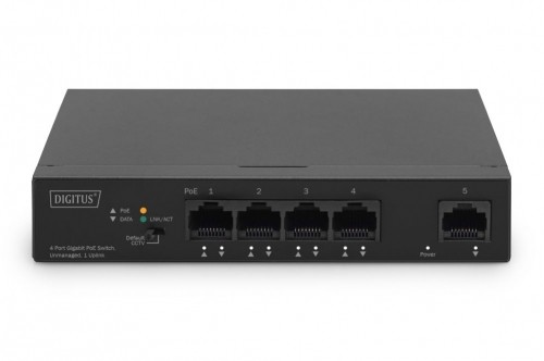 Digitus  
         
       4 Port Gigabit PoE Switch DN-95330-1 10/100/1000 Mbps (RJ-45), Unmanaged, Desktop, Ethernet LAN (RJ-45) ports 4 image 1