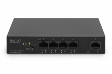 Digitus  
         
       4 Port Gigabit PoE Switch DN-95330-1 10/100/1000 Mbps (RJ-45), Unmanaged, Desktop, Ethernet LAN (RJ-45) ports 4