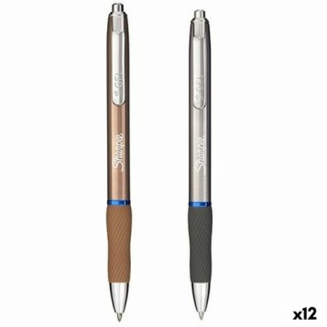 Ручка Sharpie SGEL Metallic Серебристый Синий Медь 12 штук
