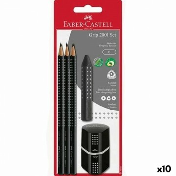 Набор карандашей Faber-Castell Чёрный 10 штук