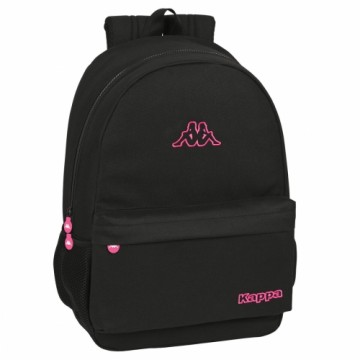 Школьный рюкзак Kappa Black and pink Чёрный (30 x 46 x 14 cm)