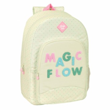 Школьный рюкзак Glow Lab Magic flow Бежевый (30 x 46 x 14 cm)