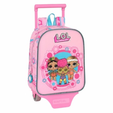 Школьный рюкзак с колесиками LOL Surprise! Glow girl Розовый (22 x 27 x 10 cm)