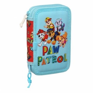 Skolas Penālis ar Piederumiem The Paw Patrol Funday Sarkans Gaiši Zils (12.5 x 19.5 x 4 cm) (28 pcs)