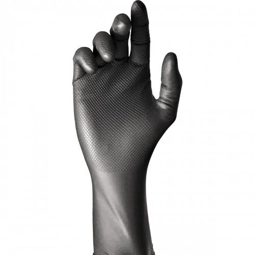 Одноразовые перчатки JUBA Коробка Без талька Чёрный нитрил (50 штук) image 1
