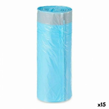 Bigbuy Home Мешки для мусора Синий полиэтилен 15 штук (30 L)