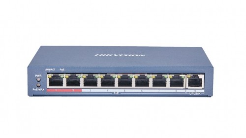 Hikvision  
         
       8-Port Gigabit Switch DS-3E0109P-E(C) Unmanaged, Desktop, PoE/Poe+ ports quantity 8, Ethernet LAN (RJ-45) ports 1 image 1