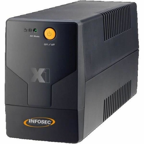 Nepārtrauktās Barošanas Sistēma Interaktīvā Barošanas Sistēma UPS INFOSEC X1 EX 700 Melns 350 W image 1