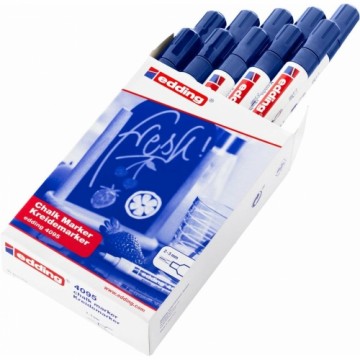 Жидкие маркеры Edding 4095 Синий 10 штук